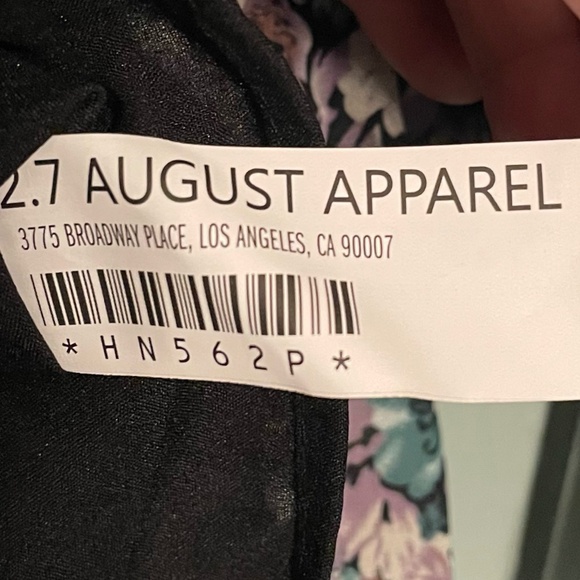 NWT Endless Rose Ruffle Pleated Floral Romper Long Sleeve Sash Belt Size M - Picture 10 of 10